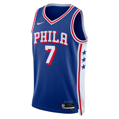 Philadelphia 76ers Jaylen Brown Nike Icon Swingman Jersey - Royal - Youth