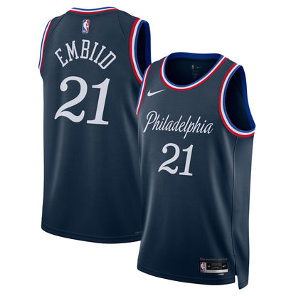 Philadelphia 76ers Joel Embiid Nike 2025/26 City Swingman Jersey - Navy - Unisex
