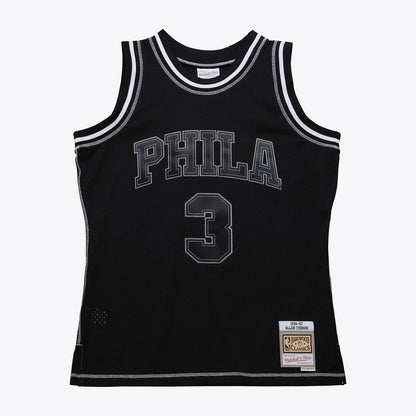 Philadelphia 76ers Allen Iverson Mitchell & Ness 1996 Contrast 2K Swingman Jersey - Black