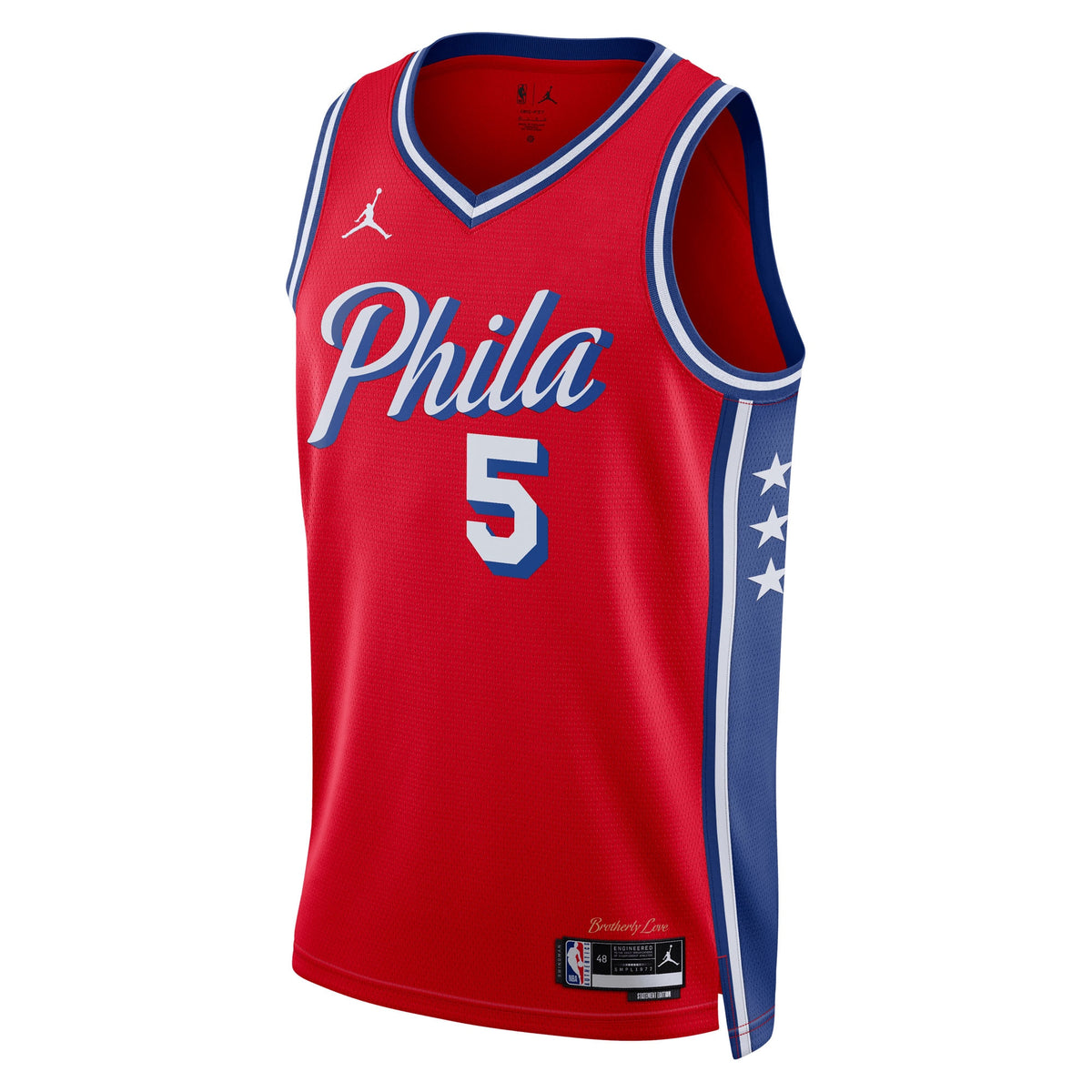 Philadelphia 76ers Quentin Grimes Jordan Statement Swingman Jersey - Red - Unisex