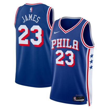 Philadelphia 76ers LeBron James Nike Icon Swingman Jersey - Royal - Youth