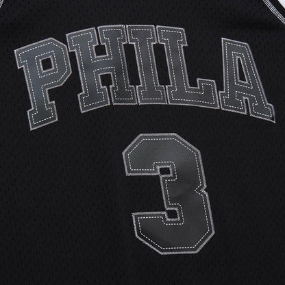 Philadelphia 76ers Allen Iverson Mitchell & Ness 1996 Contrast 2K Swingman Jersey - Black